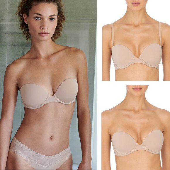 NEW Natori Minimal Strapless Contour Underwire Bra 729229 Cafe Nude Size 36B $65 - Picture 1 of 16